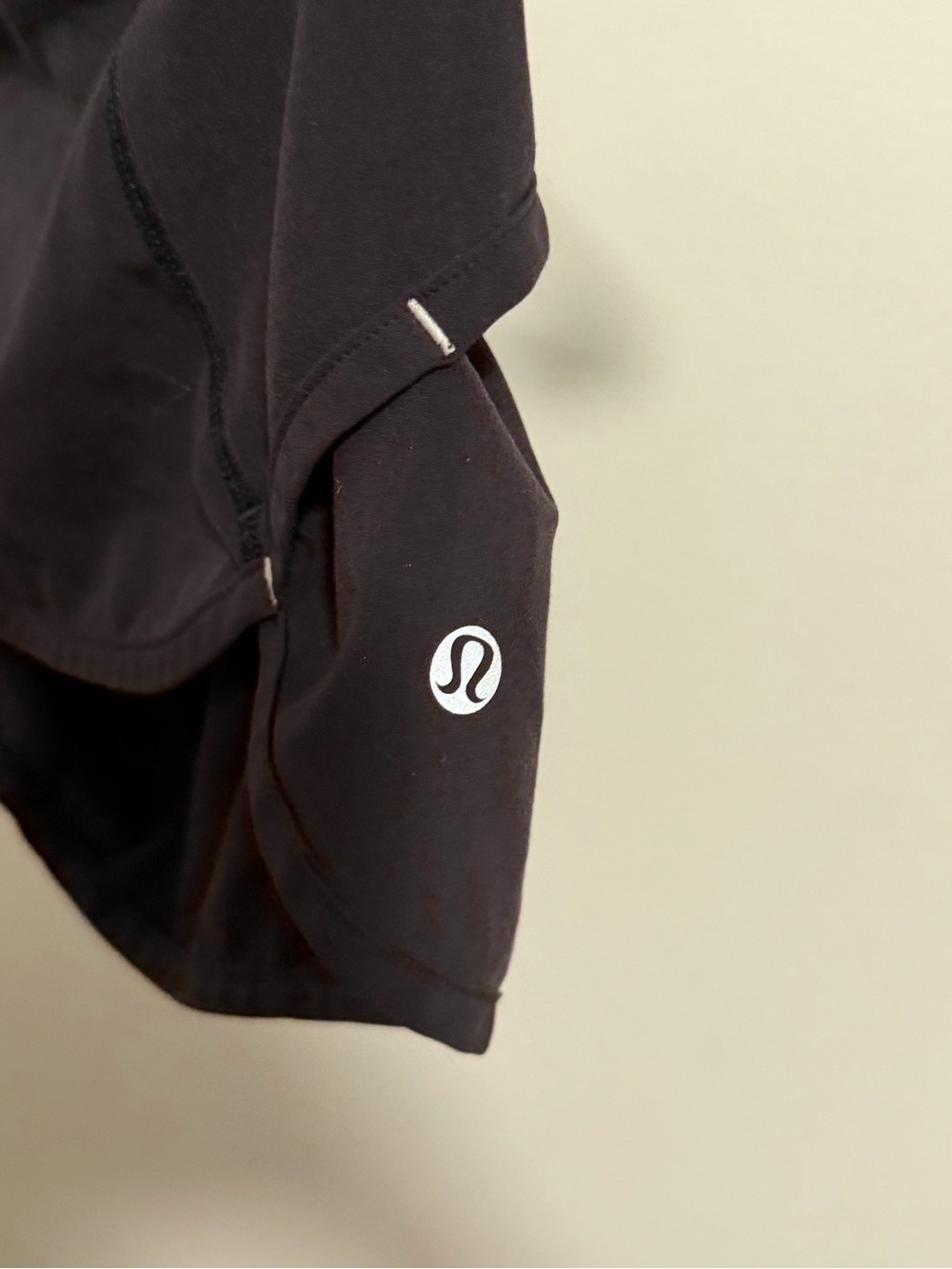 Women’s Black Athletic Shorts with Striped Waistband - Picture 3 of 4